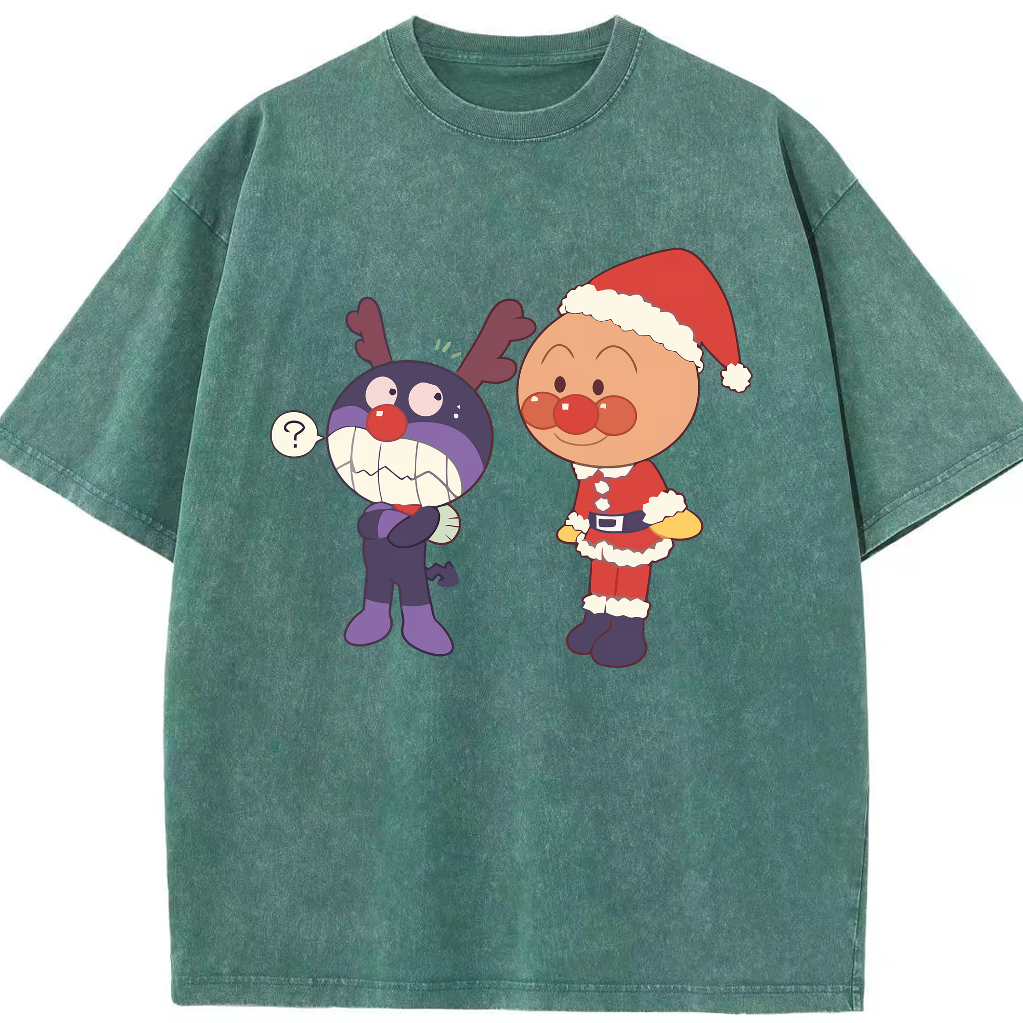 （画像用） アンパンマン Anpanman 綿100% ヴィンテージ風 半袖Tシャツ（フロントプリント）